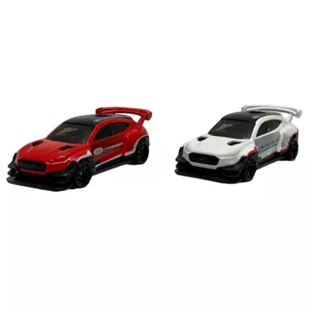 Hot Wheels Ford Mustang Mach-E 1400 Lot 2 Loose 1:64‎ HW Cars Red White Die-cast